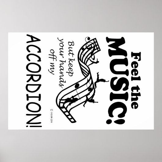 Poster Accordion Sent La Musique (Devant)
