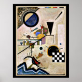 Poster Accords contre, art abstrait de Kandinsky, (Devant)