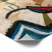 Poster Accords opposés, 1924 par Wassily Kandinsky (Coin)