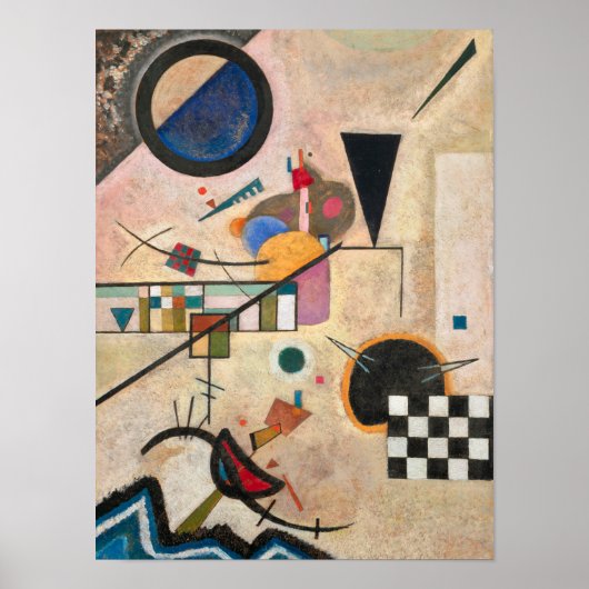 Poster Accords opposés, 1924 par Wassily Kandinsky (Devant)