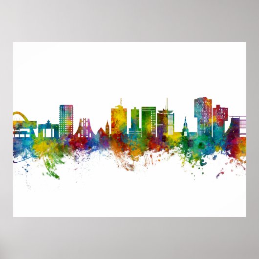 Poster Accra Ghana Skyline (Devant)