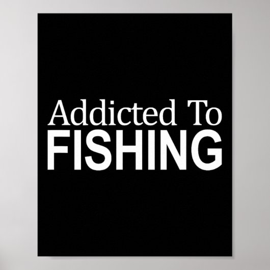 Poster Accro à la pêche - (Devant)