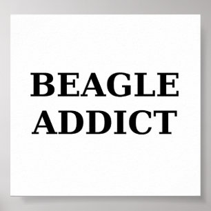 Poster accro beagle