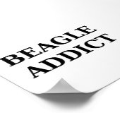 Poster accro beagle (Coin)