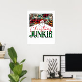 Poster accro du noël (Bureau à domicile)