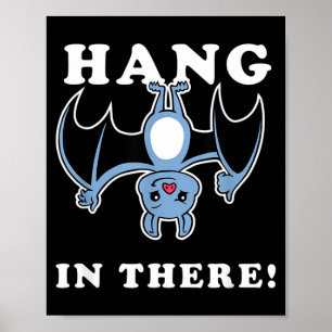 Poster Accroche-Toi Chauve-Souris - Pun Halloween Drôle C