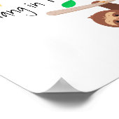 Poster Accrochez-vous à l'affiche paresseuse (Coin)