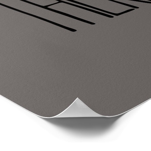 Poster Accrochez-Vous Là Mime (Coin)