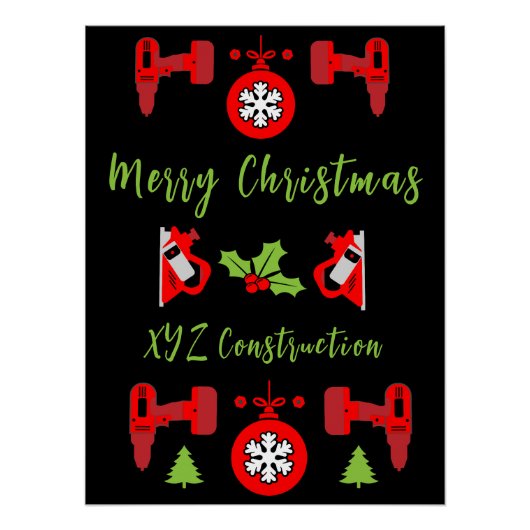 Poster Accueil Amélioration Cadeaux de Noël (Devant)