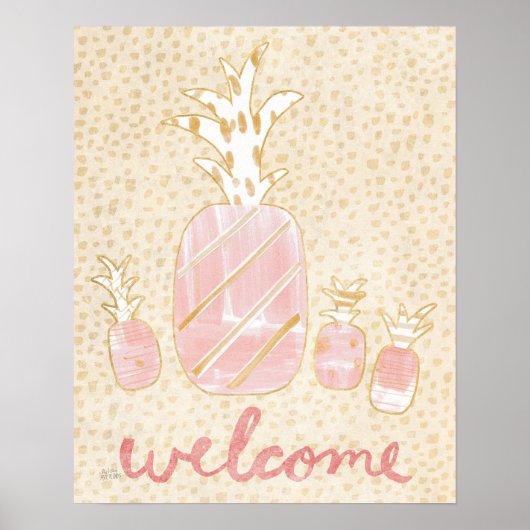 Poster Accueil ananas (Devant)