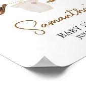 Poster Accueil Baby shower Cowboy (Coin)