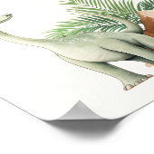 Poster Accueil Baby shower Dinosaur Hatching Bientôt (Coin)