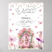 Poster Accueil Baby shower Fée Magique (Devant)