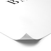 Poster Accueil Baby shower Panda Aquarelle Cute (Coin)