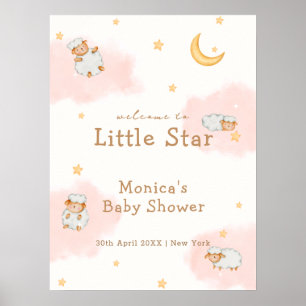 Poster Accueil Baby shower Twinkle Sheep Twinkle