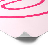 Poster Accueil Bachelorette Flamingle Finale Dessinée À L (Coin)