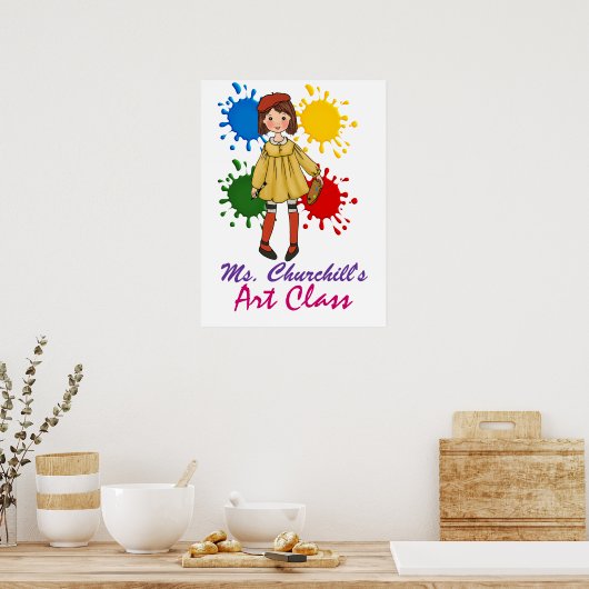 Poster Accueil de la classe de professeur d'art - SRF (Cuisine)