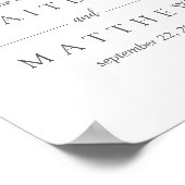 Poster Accueil de la collection de Mariages Bliss Botaniq (Coin)