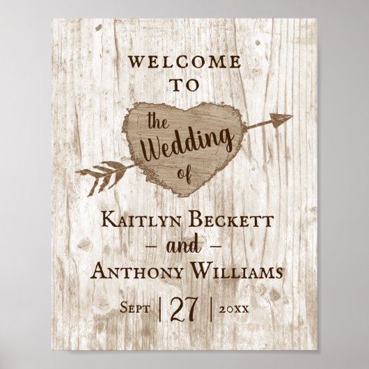 Poster Accueil de la collection de Mariages Carved Heart (Devant)