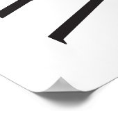 Poster Accueil de la fête de graduation de photo vertical (Coin)