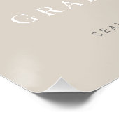 Poster Accueil de la fête de graduation de script photo m (Coin)