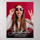 Poster Accueil de la fête de graduation photo moderne (Devant)