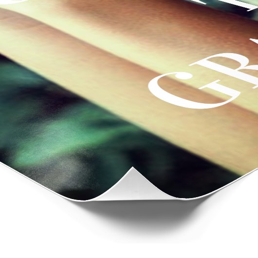 Poster Accueil de la fête de graduation photo personnalis (Coin)