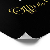 Poster Accueil de la fête de retraite de la police mince (Coin)