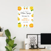 Poster Accueil de la Fête des mariées Citrus Citron de Sq (Bureau à domicile)