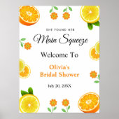 Poster Accueil de la Fête des mariées Citrus Citron de Sq (Devant)