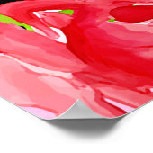 Poster Accueil de la Fête des mariées de style Roses roug (Coin)