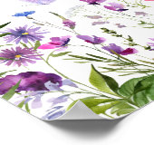 Poster Accueil de la Fête des mariées Fleur sauvage papil (Coin)