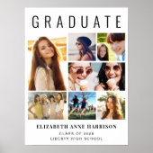 Poster Accueil de la fête d'obtention du diplôme de la 7è (Devant)