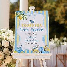 Accueil de la fête prénuptiale Floral Blue Main Sq