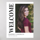 Poster Accueil de la Graduation Photo Moderne (Devant)