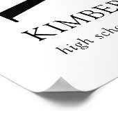 Poster Accueil de la Graduation Photo Moderne (Coin)