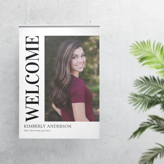 Poster Accueil de la Graduation Photo Moderne