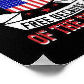 Poster Accueil De La Liberté À Cause Du Courageux (Coin)