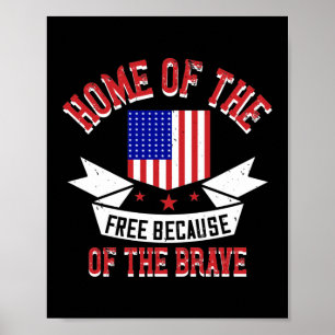 Poster Accueil De La Liberté À Cause Du Courageux