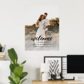 Poster Accueil de la partie d'engagement de script photo (Bureau à domicile)