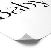 Poster Accueil de l'affiche baby shower (Coin)