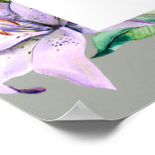 Poster Accueil de mariage botanique romantique rose vinta (Coin)