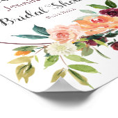 Poster Accueil de Mariage Bourguignon Rose Pêche (Coin)