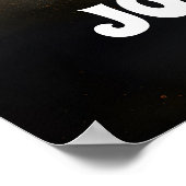 Poster Accueil de Mariage moderne Bold Black Gold Bow (Coin)