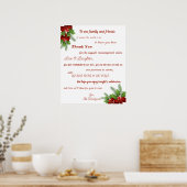 Poster Accueil de Noël Accueil Famille et amis Réception (Cuisine)