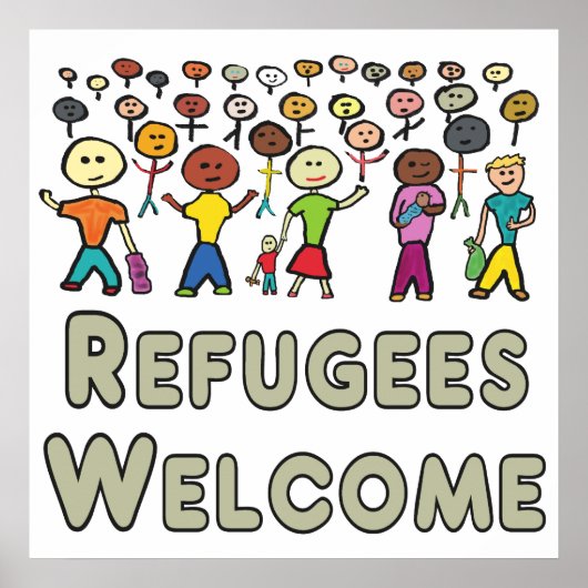 Poster Accueil des réfugiés (Devant)
