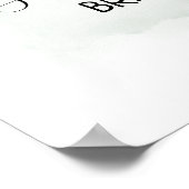 Poster Accueil Douche à thé Eucalyptus succulent signe ve (Coin)