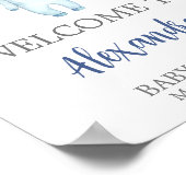 Poster Accueil du Baby shower Ahoy Nautical (Coin)