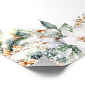 Poster Accueil du Baby shower de ligne de  froid (Coin)