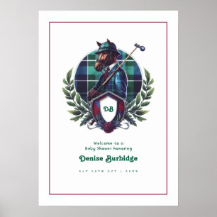 Poster Accueil du Baby shower équestre de Preppy